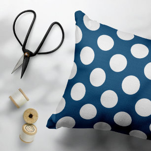 Blue Polka Dots, Polka Dot Pattern, Dots Dekokissen