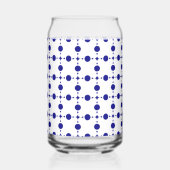 Blue Polka Dots, Polka Dot Pattern, Dots Dosenglas (Vorderseite)