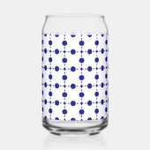 Blue Polka Dots, Polka Dot Pattern, Dots Dosenglas (Rückseite)