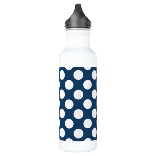 Blue Polka Dots, Polka Dot Pattern, Dots Edelstahlflasche (Links)