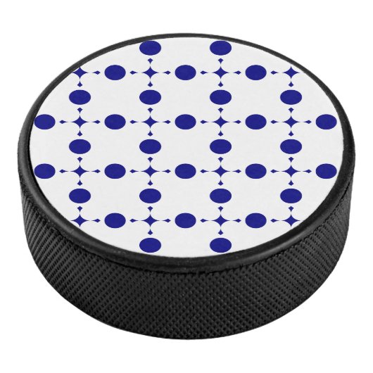 Blue Polka Dots, Polka Dot Pattern, Dots Eishockey Puck (3/4)