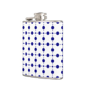 Blue Polka Dots, Polka Dot Pattern, Dots Flachmann (Links)