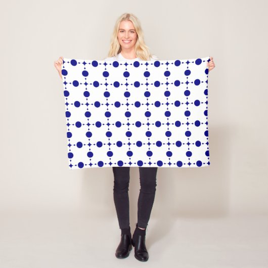 Blue Polka Dots, Polka Dot Pattern, Dots Fleecedecke (Beispiel)