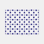 Blue Polka Dots, Polka Dot Pattern, Dots Fleecedecke (Vorderseite (Horizontal))