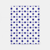 Blue Polka Dots, Polka Dot Pattern, Dots Fleecedecke (Vorderseite)