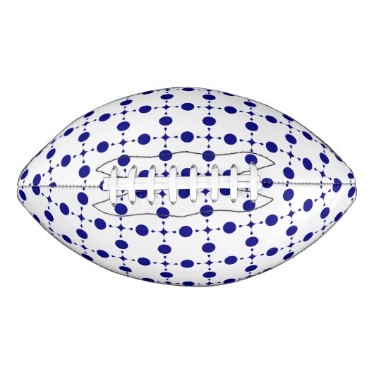 Blue Polka Dots, Polka Dot Pattern, Dots Football (Vorderseite)