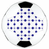 Blue Polka Dots, Polka Dot Pattern, Dots Fußball (Vorderseite)