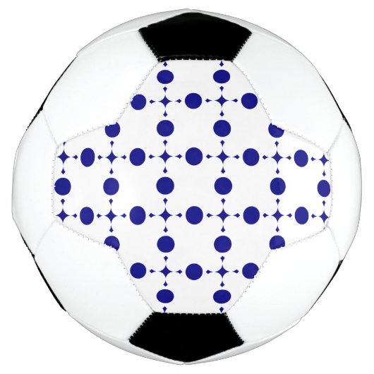 Blue Polka Dots, Polka Dot Pattern, Dots Fußball (Vorderseite)