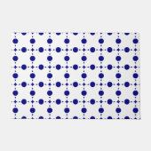 Blue Polka Dots, Polka Dot Pattern, Dots Fußmatte (Vorderseite)