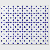 Blue Polka Dots, Polka Dot Pattern, Dots Geschenkpapier (Flach)