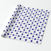 Blue Polka Dots, Polka Dot Pattern, Dots Geschenkpapier (Ungerollt)