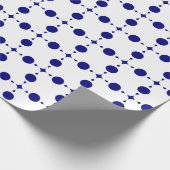 Blue Polka Dots, Polka Dot Pattern, Dots Geschenkpapier (Ecke)