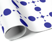 Blue Polka Dots, Polka Dot Pattern, Dots Geschenkpapier (Rolleneckpunkt)