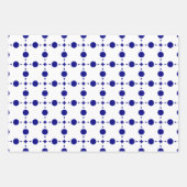 Blue Polka Dots, Polka Dot Pattern, Dots Geschenkpapier Set (Vorderseite 3)