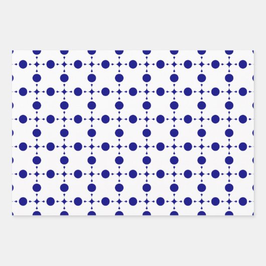 Blue Polka Dots, Polka Dot Pattern, Dots Geschenkpapier Set (Vorderseite 2)