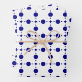 Blue Polka Dots, Polka Dot Pattern, Dots Geschenkpapier Set (Beispiel)