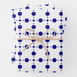 Blue Polka Dots, Polka Dot Pattern, Dots Geschenkpapier Set