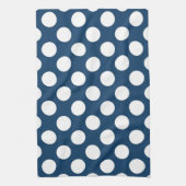 Blue Polka Dots, Polka Dot Pattern, Dots Geschirrtuch (Vertikal)