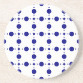 Blue Polka Dots, Polka Dot Pattern, Dots Getränkeuntersetzer (Vorne)