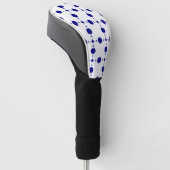Blue Polka Dots, Polka Dot Pattern, Dots Golf Headcover (angewinkelt)