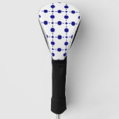 Blue Polka Dots, Polka Dot Pattern, Dots Golf Headcover (Vorderseite)