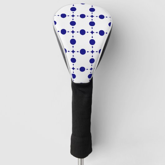 Blue Polka Dots, Polka Dot Pattern, Dots Golf Headcover (Vorderseite)