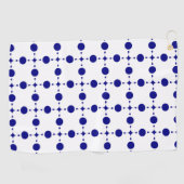 Blue Polka Dots, Polka Dot Pattern, Dots Golfhandtuch (Horizontal)
