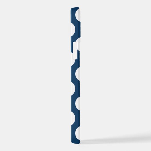 Blue Polka Dots, Polka Dot Pattern, Dots iPhone Hülle (Rechte Seite)