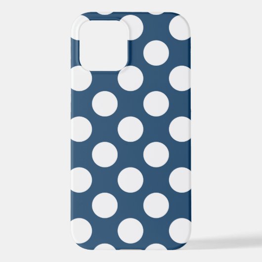 Blue Polka Dots, Polka Dot Pattern, Dots iPhone Hülle (Rückseite)