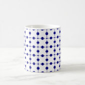 Blue Polka Dots, Polka Dot Pattern, Dots Kaffeetasse (Mittel)