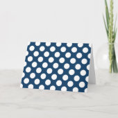 Blue Polka Dots, Polka Dot Pattern, Dots Karte (Vorderseite)