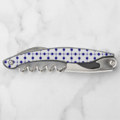 Blue Polka Dots, Polka Dot Pattern, Dots Kellnermesser (Rückseite)