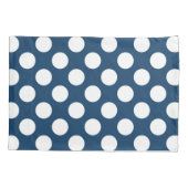 Blue Polka Dots, Polka Dot Pattern, Dots Kissenbezug (Rückseite)