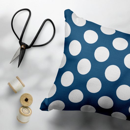 Blue Polka Dots, Polka Dot Pattern, Dots Kissenbezug