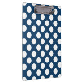 Blue Polka Dots, Polka Dot Pattern, Dots Klemmbrett (Rechts)