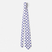 Blue Polka Dots, Polka Dot Pattern, Dots Krawatte (Rückseite)