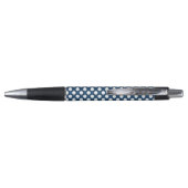 Blue Polka Dots, Polka Dot Pattern, Dots Kugelschreiber (Rückseite)
