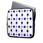 Blue Polka Dots, Polka Dot Pattern, Dots Laptopschutzhülle (Vorderseite Links)