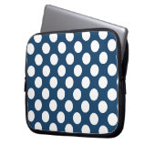 Blue Polka Dots, Polka Dot Pattern, Dots Laptopschutzhülle (Vorderseite Links)