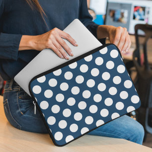 Blue Polka Dots, Polka Dot Pattern, Dots Laptopschutzhülle