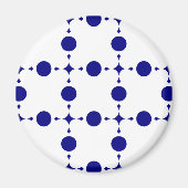 Blue Polka Dots, Polka Dot Pattern, Dots Magnet (Vorne)