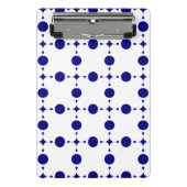 Blue Polka Dots, Polka Dot Pattern, Dots Mini Klemmbrett (Vorderseite)