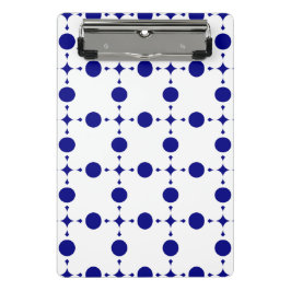 Blue Polka Dots, Polka Dot Pattern, Dots Mini Klemmbrett