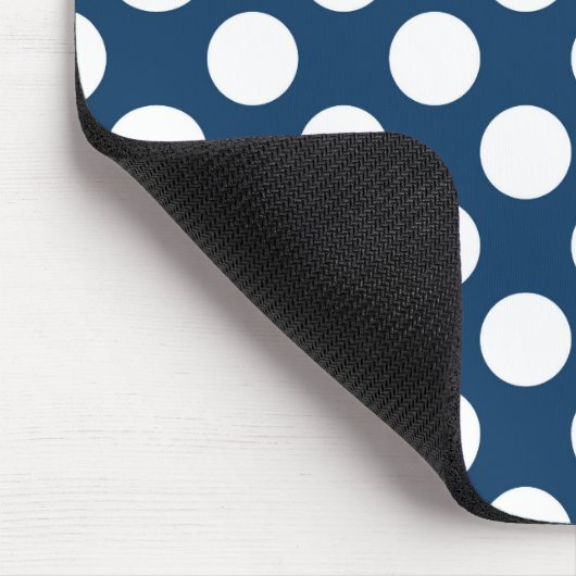 Blue Polka Dots, Polka Dot Pattern, Dots Mousepad (Ecke)