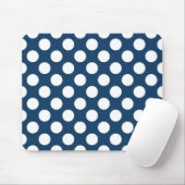 Blue Polka Dots, Polka Dot Pattern, Dots Mousepad (Mit Mouse)