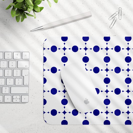 Blue Polka Dots, Polka Dot Pattern, Dots Mousepad