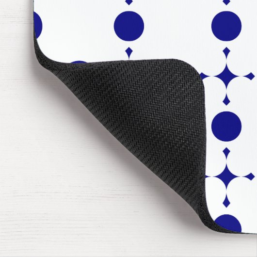 Blue Polka Dots, Polka Dot Pattern, Dots Mousepad (Ecke)