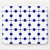 Blue Polka Dots, Polka Dot Pattern, Dots Mousepad (Vorne)
