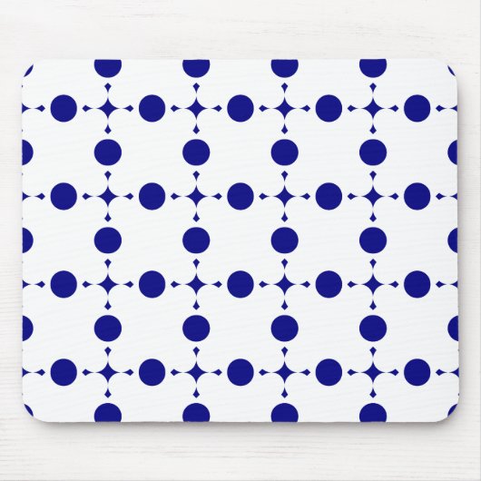 Blue Polka Dots, Polka Dot Pattern, Dots Mousepad (Vorne)