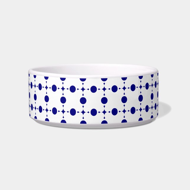 Blue Polka Dots, Polka Dot Pattern, Dots Napf (Vorderseite)